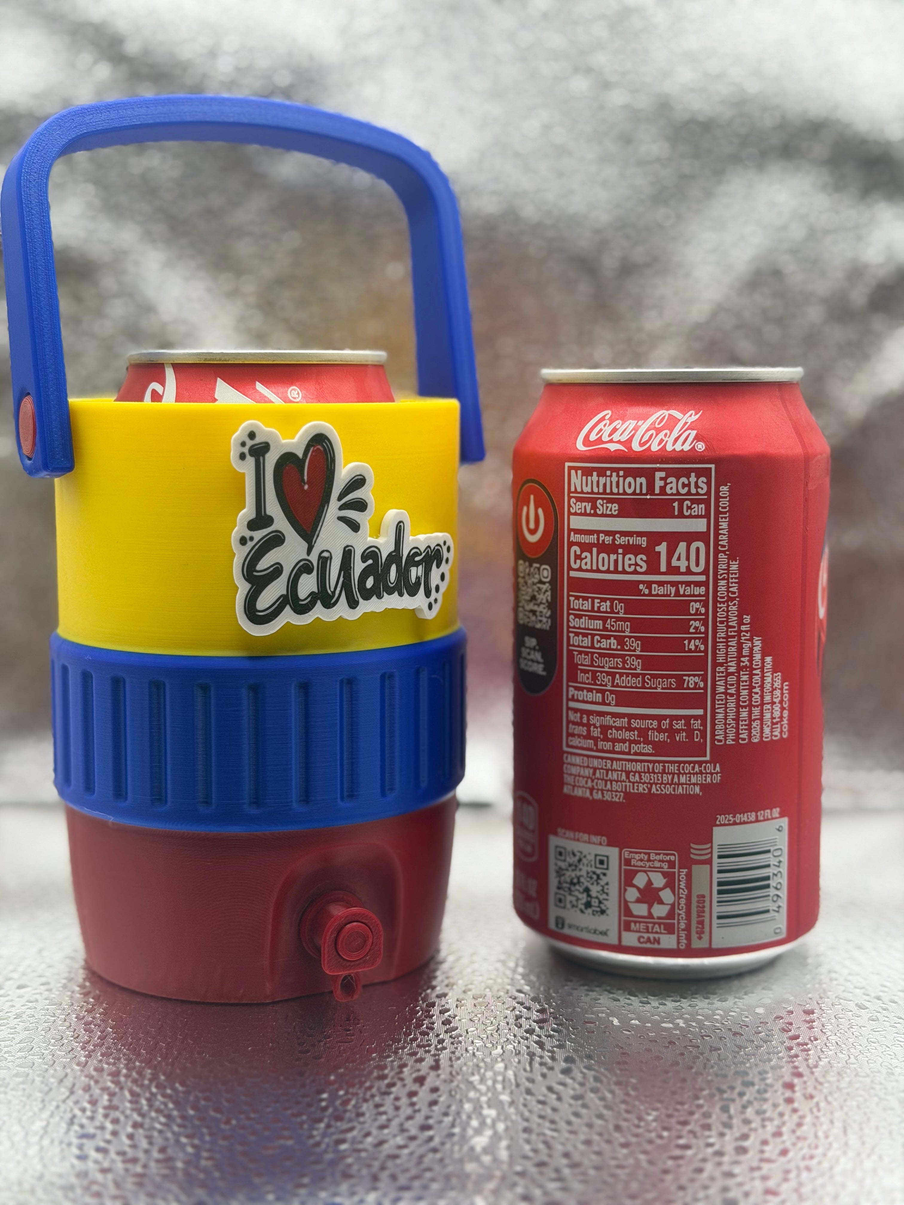 Ecuador-Inspired 3D Printed Can Koozie