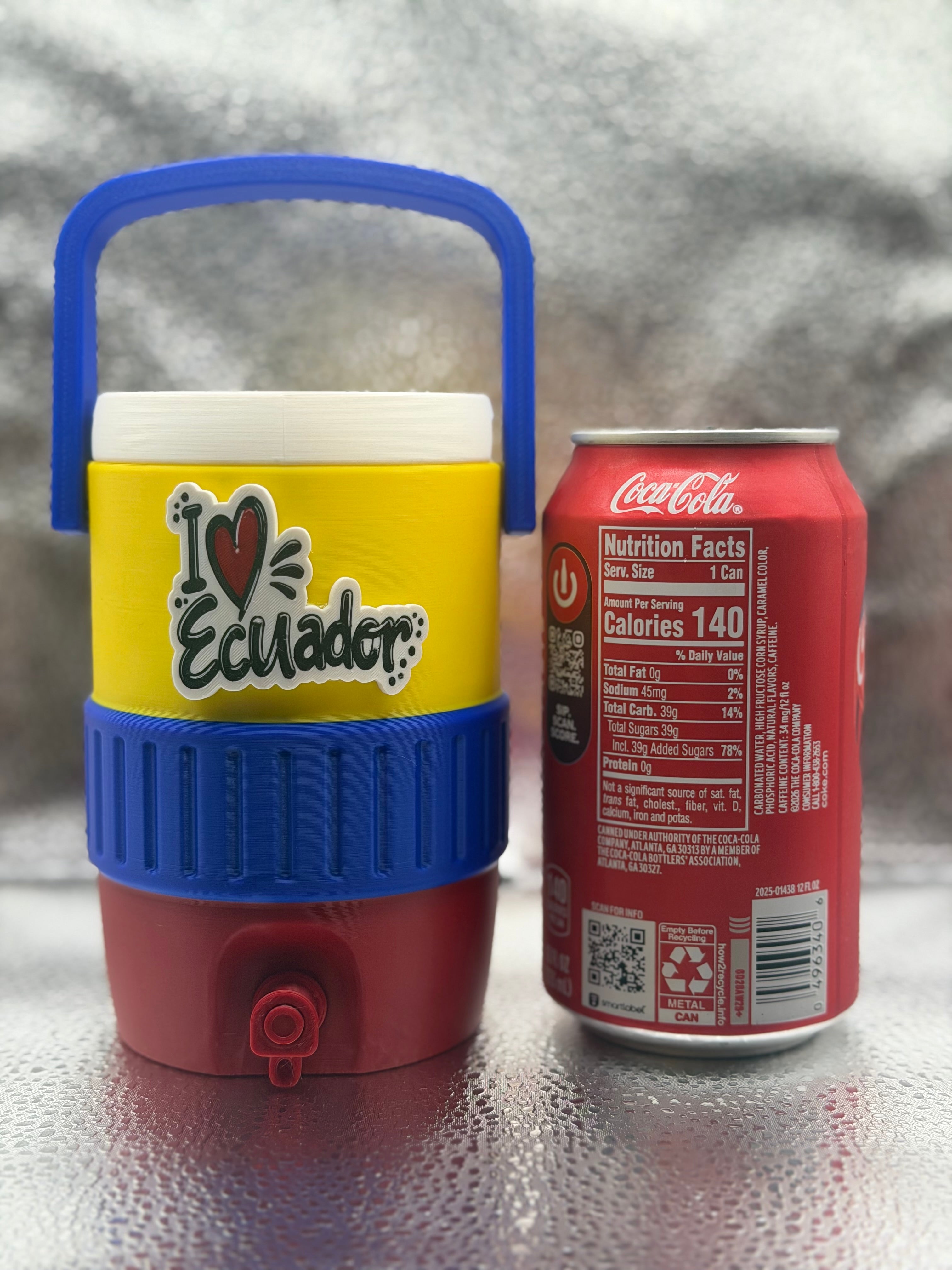 Ecuador-Inspired 3D Printed Can Koozie