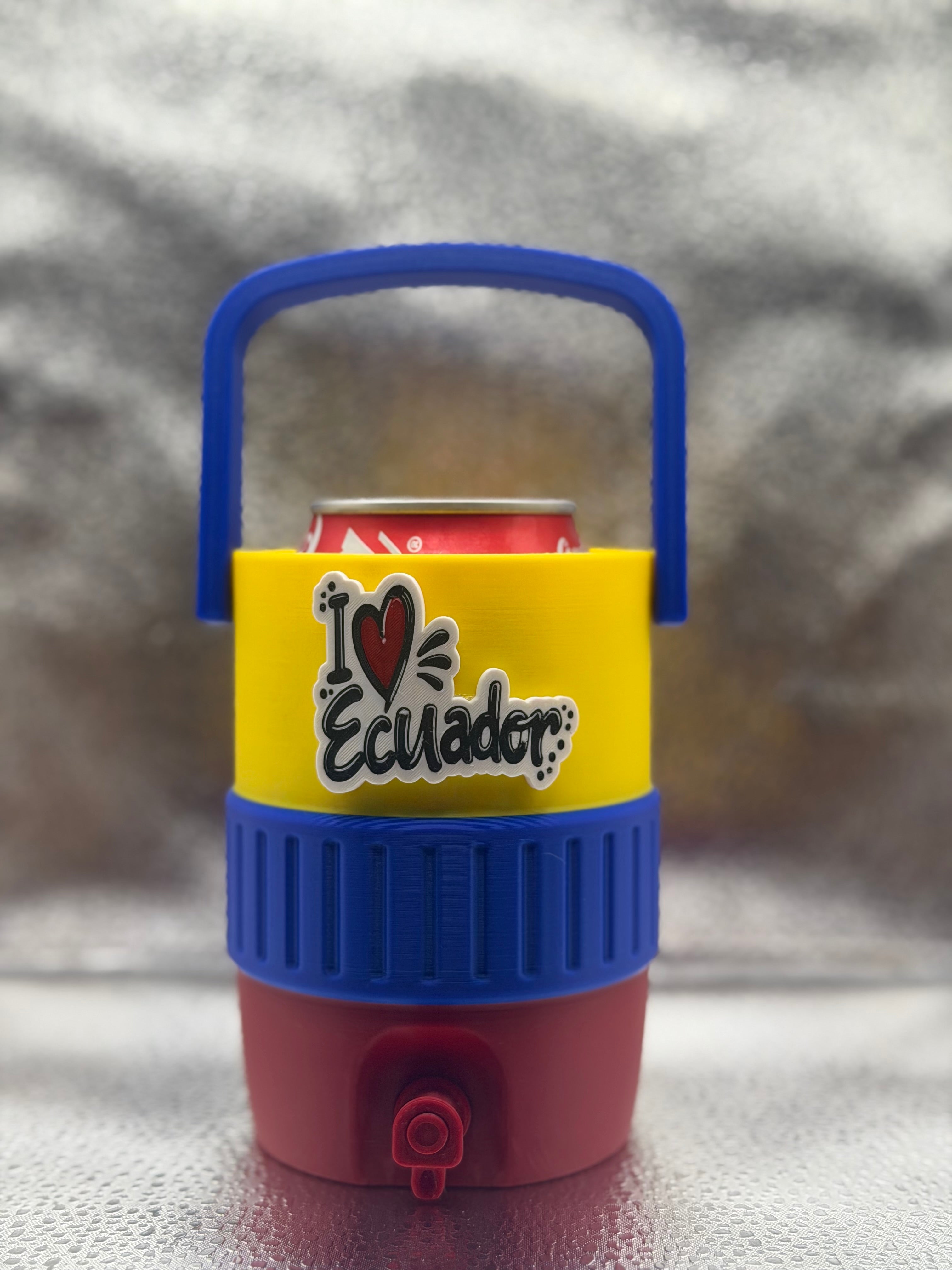 Ecuador-Inspired 3D Printed Can Koozie