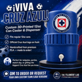 Cruz Azul Inspired 3D Printed 12oz Can Holder